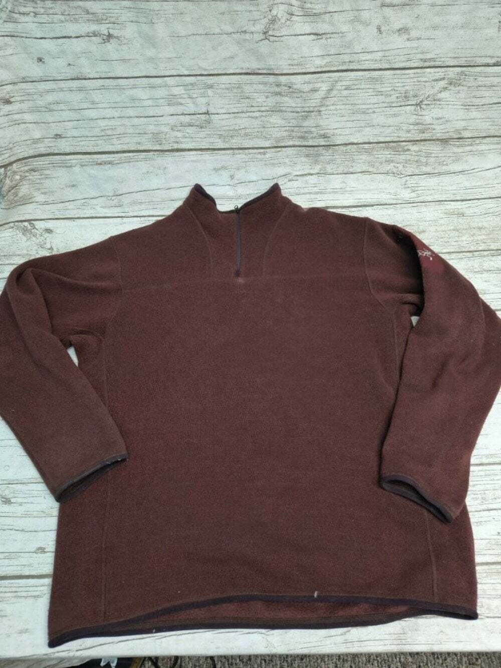 Arc'teryx Brown Fleece Quarter Zip Pullover XL